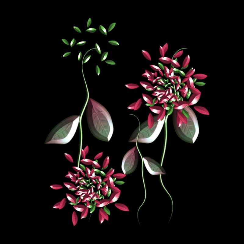 flowers plant symbol shiny pattern
