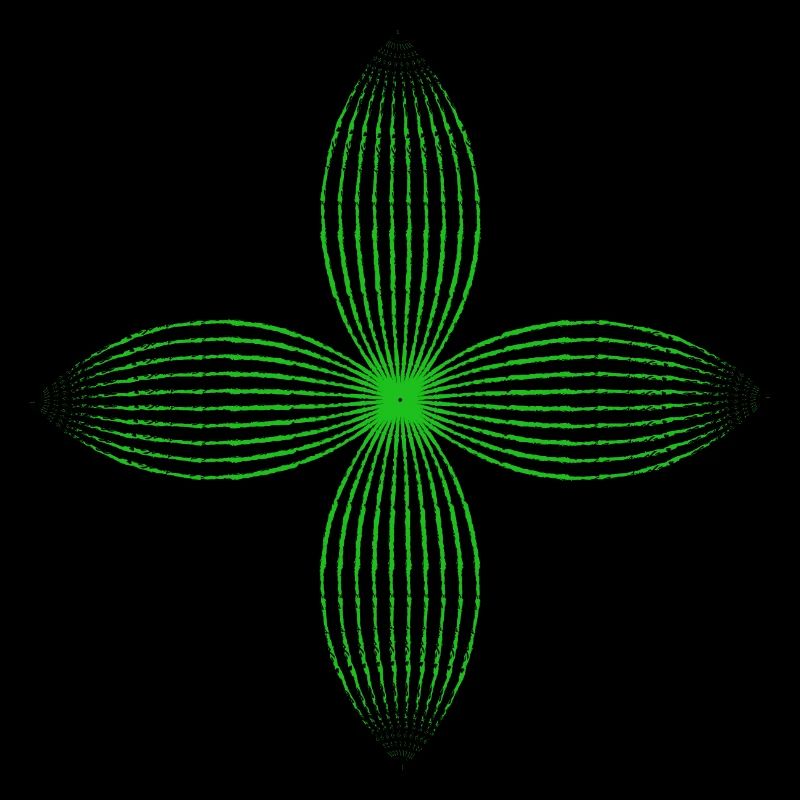 Fleur tribale (Vert)