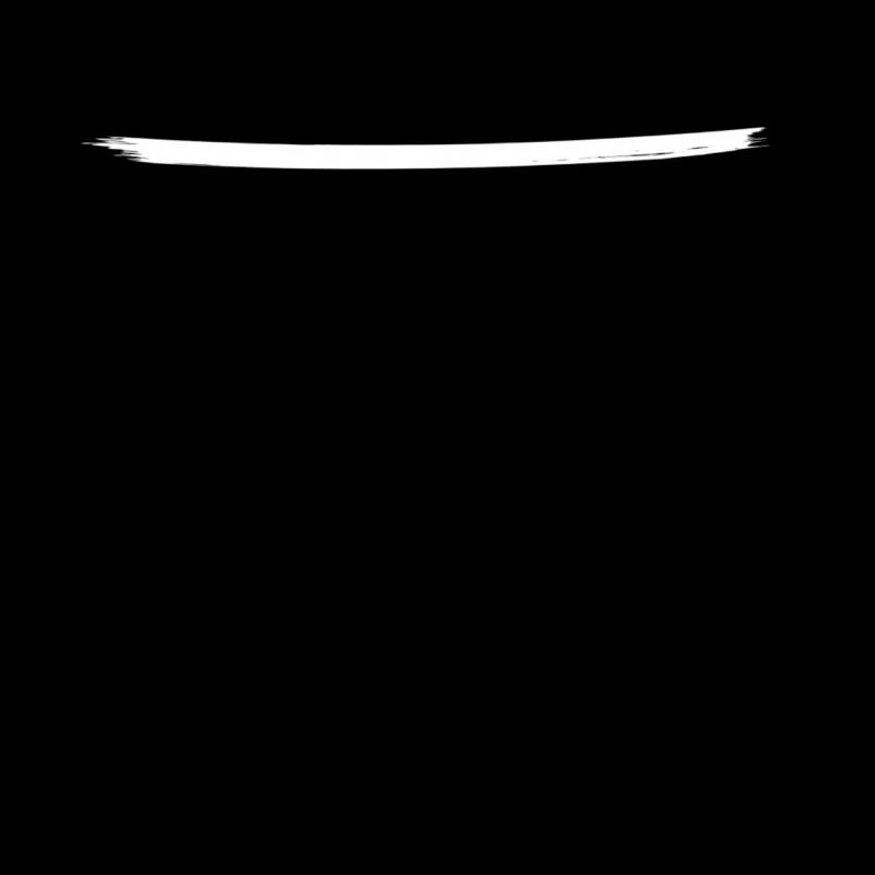 White brush stroke curved