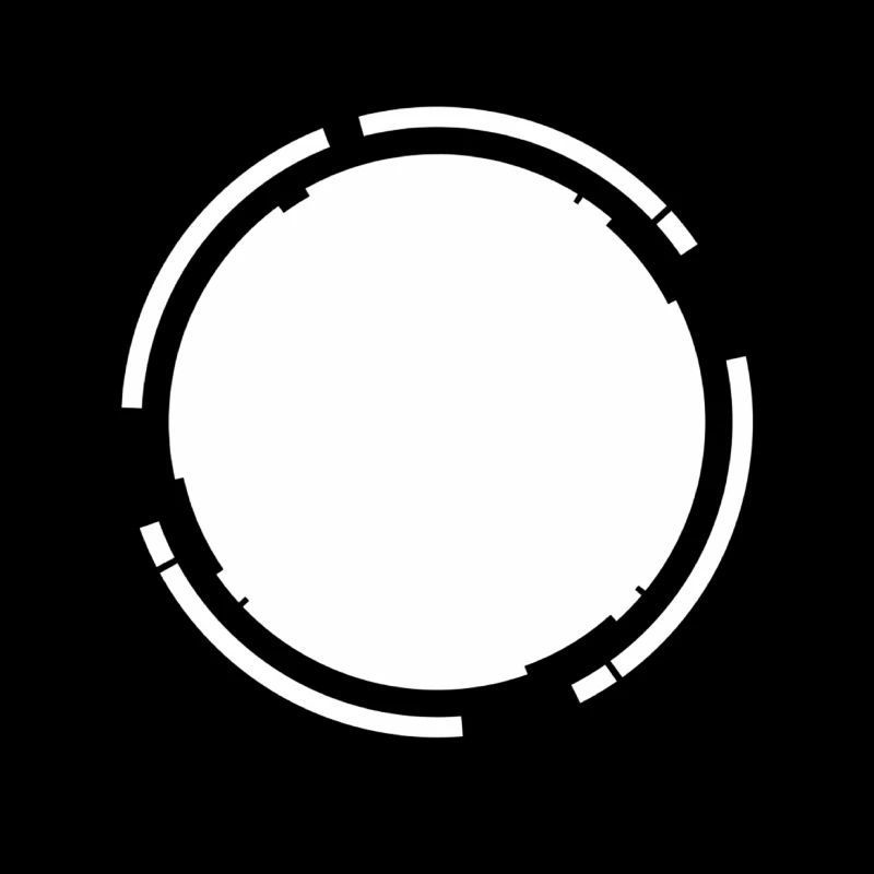 White frame background Kreisfömig