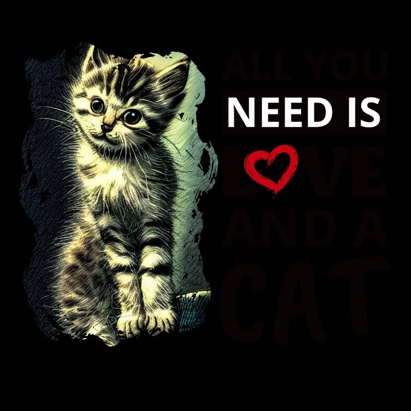 Tout ce dont vous avez besoin, c’est d’amour et d’un chat