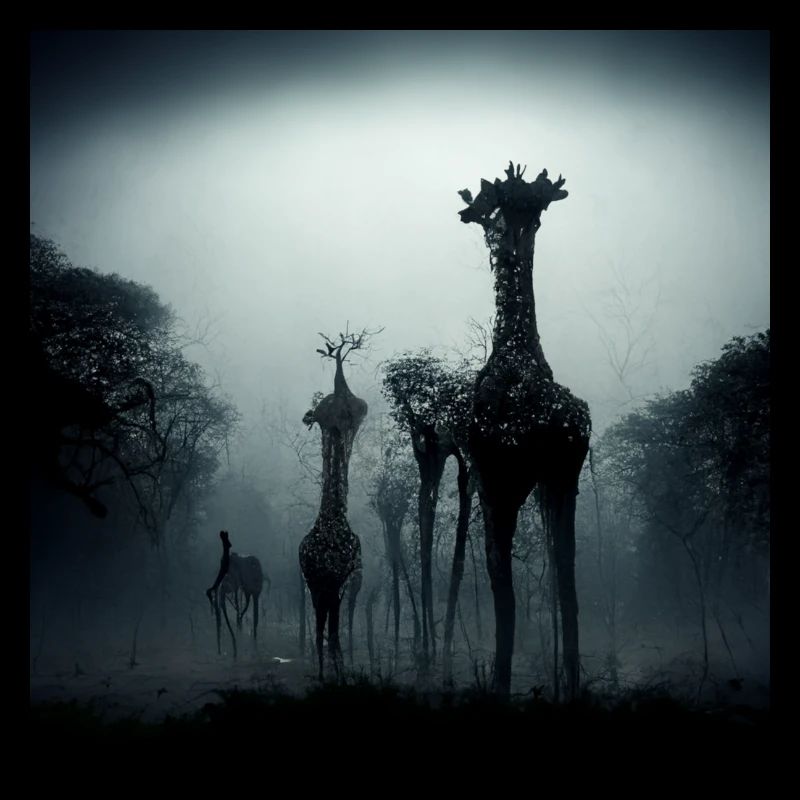 Girrafe in the dark