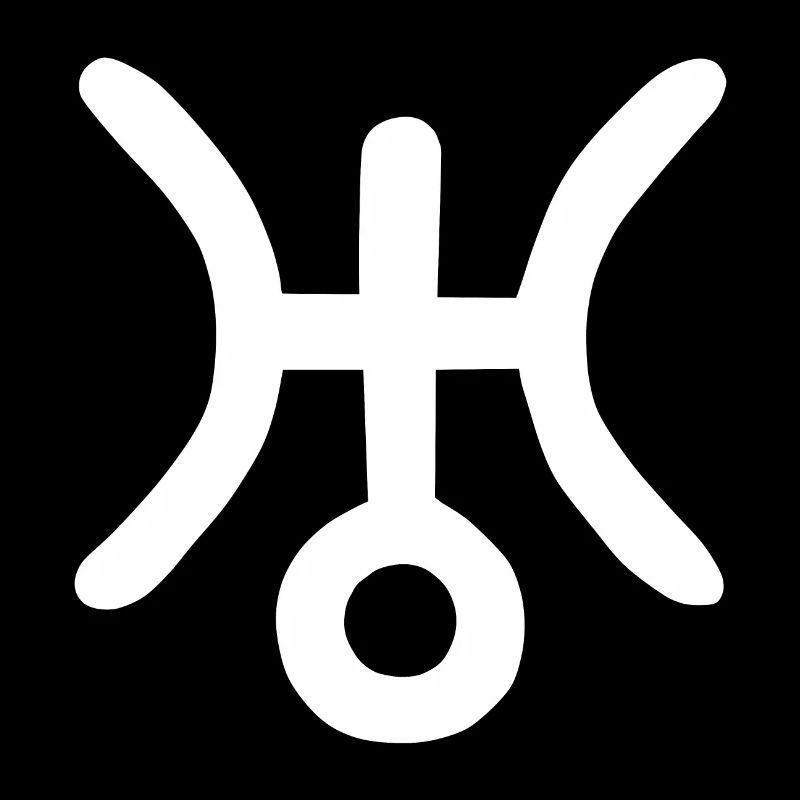 Astrological symbol Uranus, Aquarius