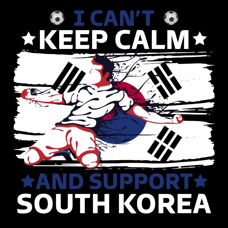 rester calme et soutenir la corée du sud