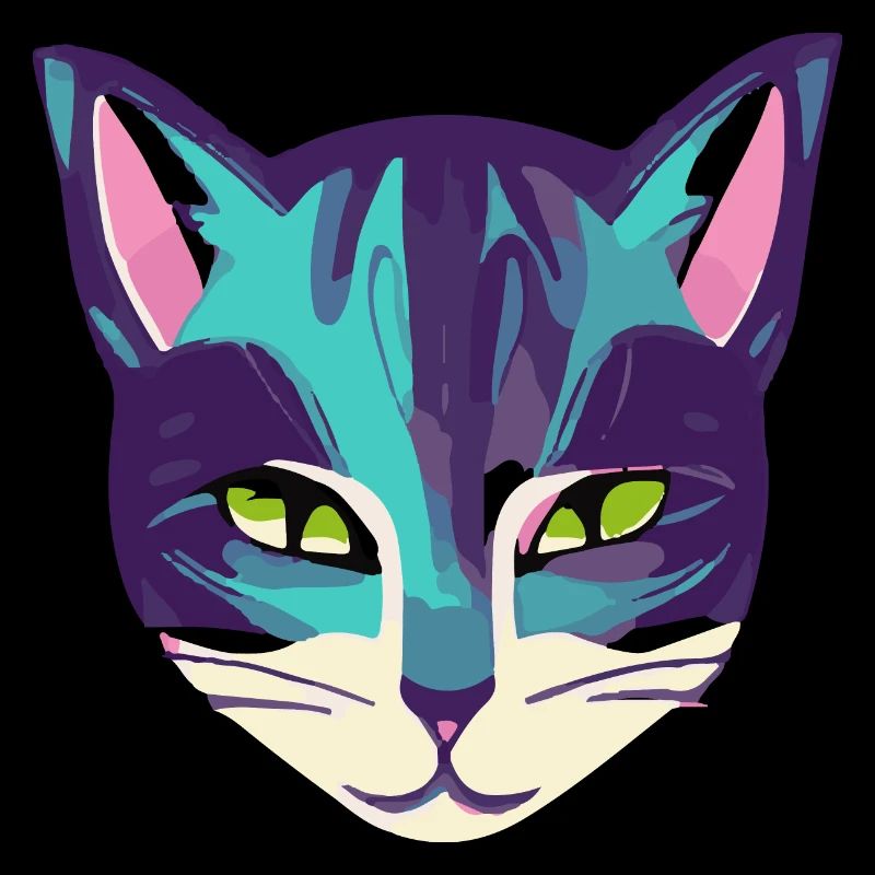 Illustration eines Katzenporträts, Vektor