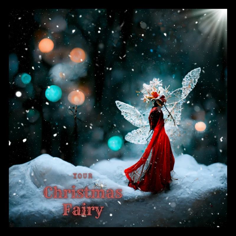 Fée d’hiver le jour de Noël