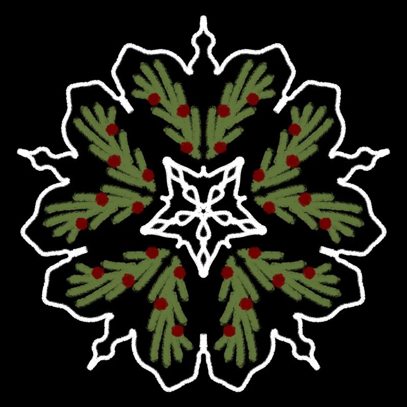 Flocon de Noël moche