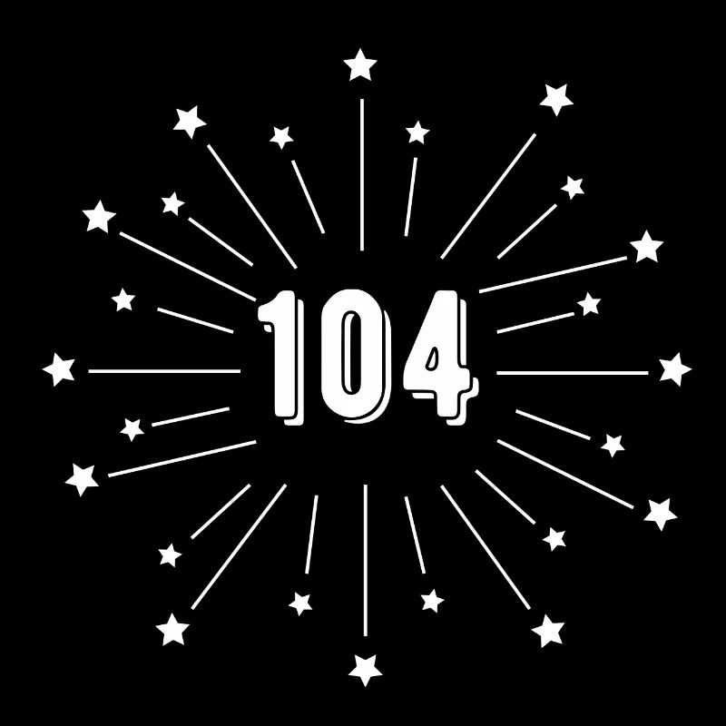 104e anniversaire étoilé - cadeau 104 ans