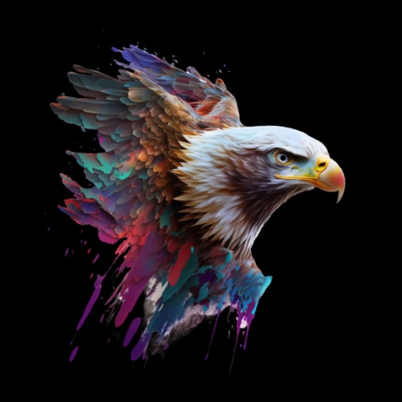 Eagle pride: An oil-painted work of art