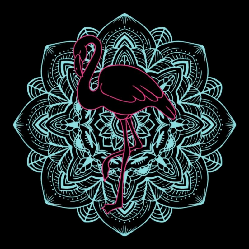 Flamant rose mandala