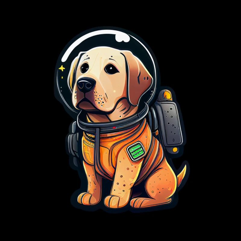 LabbiNaut Labrador Astronaute Chien Papa