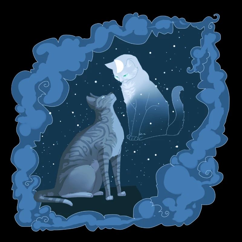 Jayfeather Häherfeder Graue Katze Halfmoon Mond