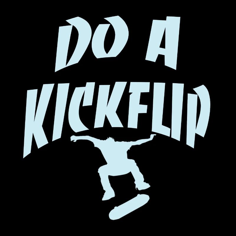 Do A Kickflip Blue