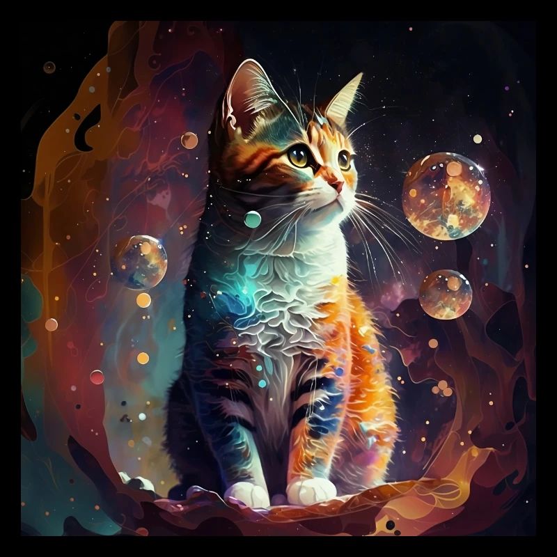 Psychedelic cat