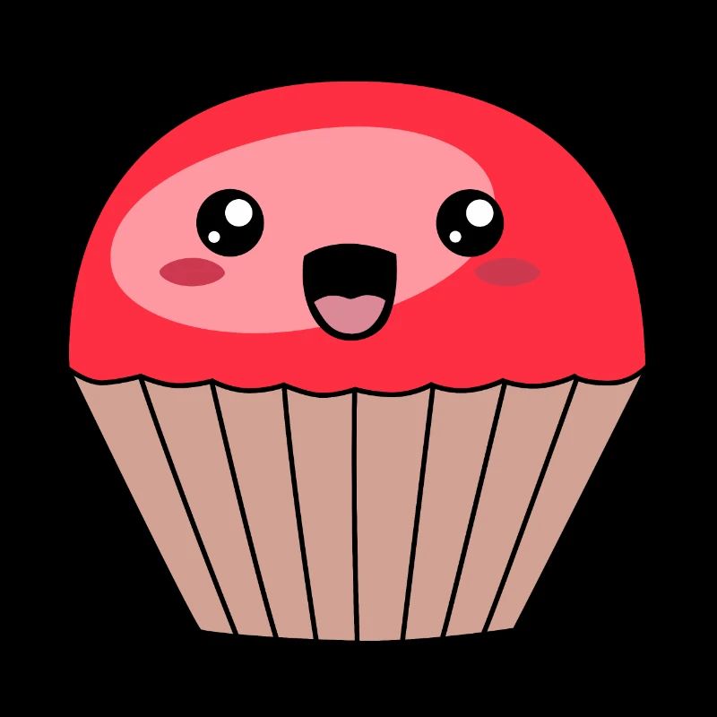 süßer roter Muffin