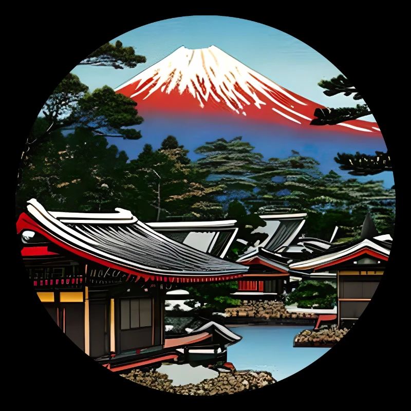 Le mont Fuji dans l’art numérique