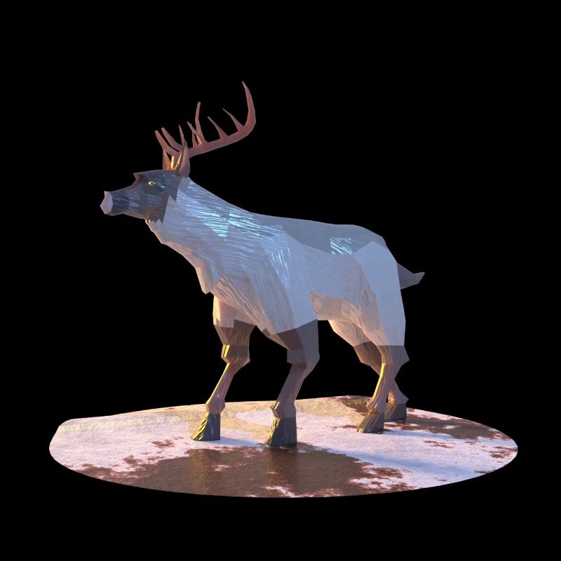 Low Poly Reindeer