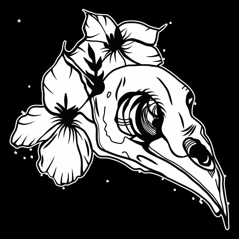 Bird's Head // Skull // Illustration