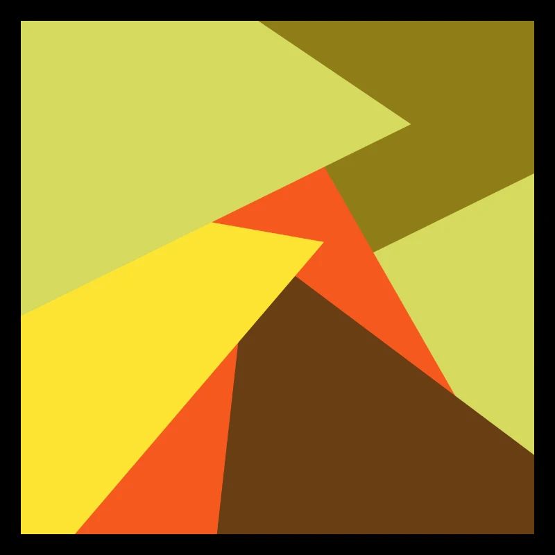 brown green red yellow abstract