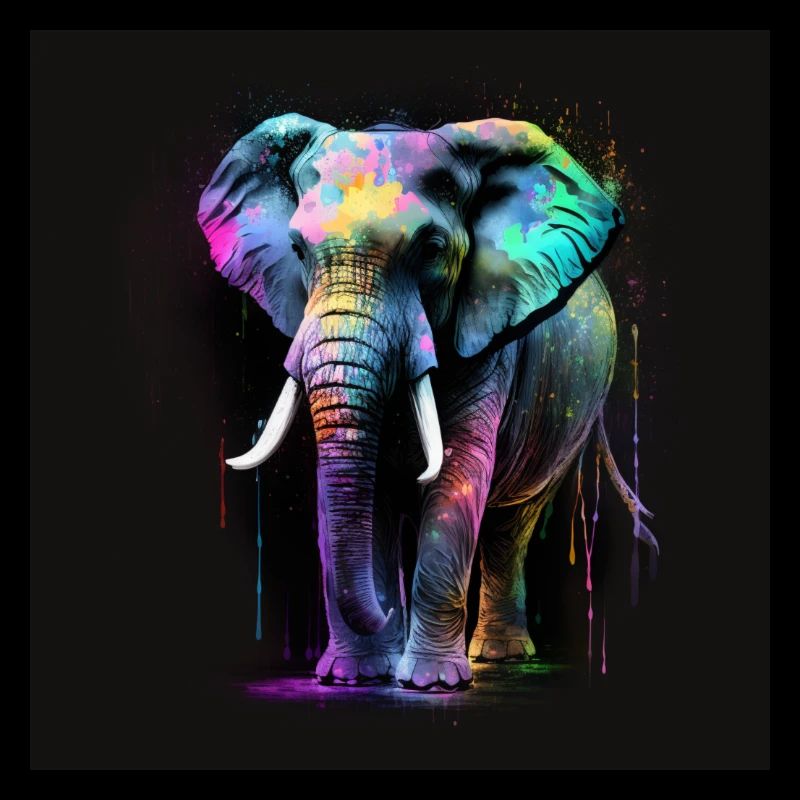 SCHÖNER ELEFANT MIT REFLEXION