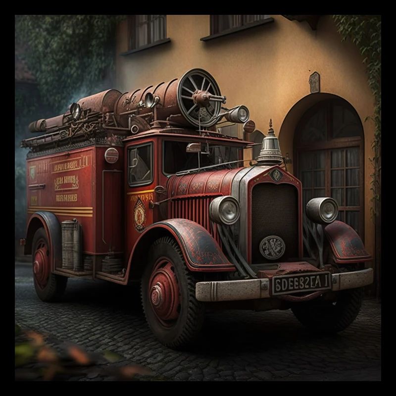 Nostalgisches Feuerwehrfahrzeug