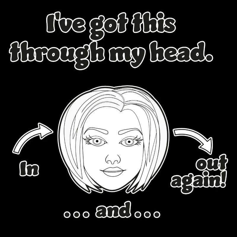 funny non-thinking design / funny sayings