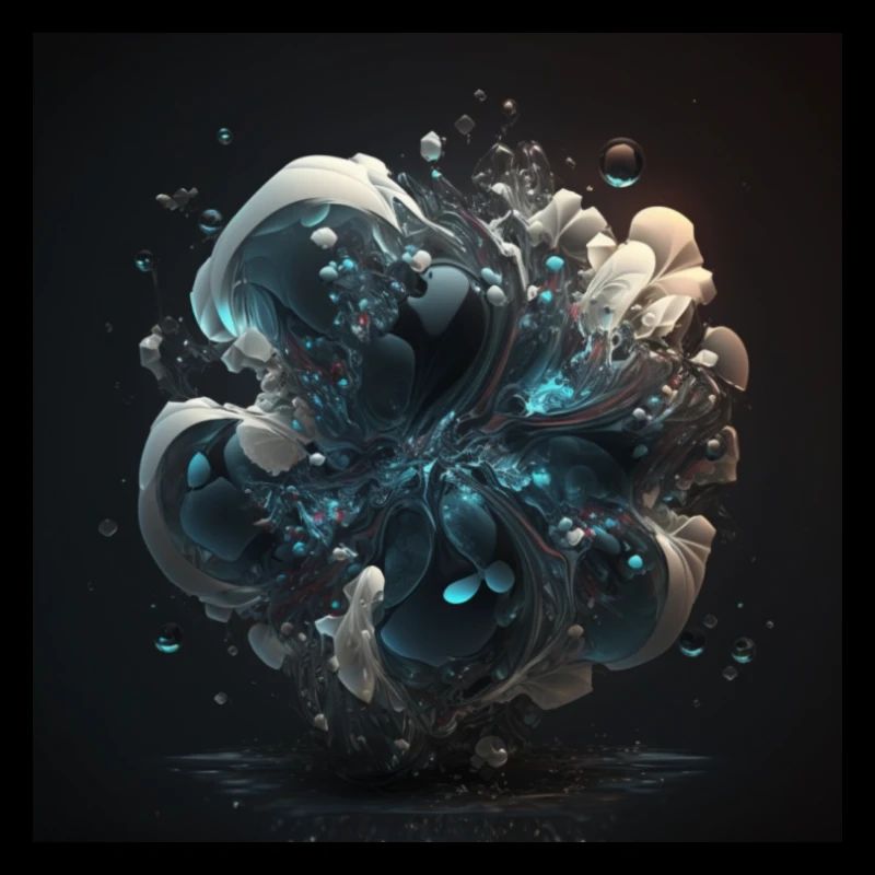 Art numérique Abstrait n°14