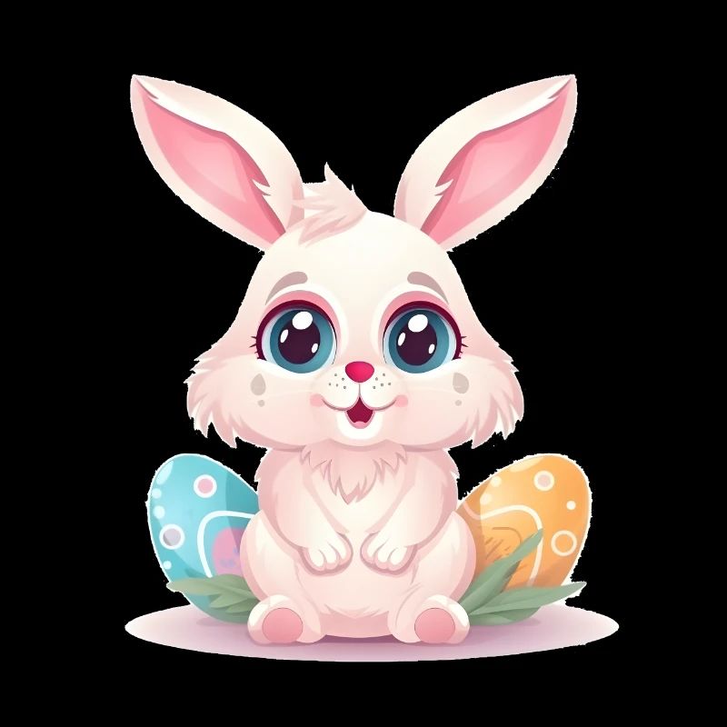 Oeufs de Pâques Lapin de Pâques Pâques - Joyeuses Pâques