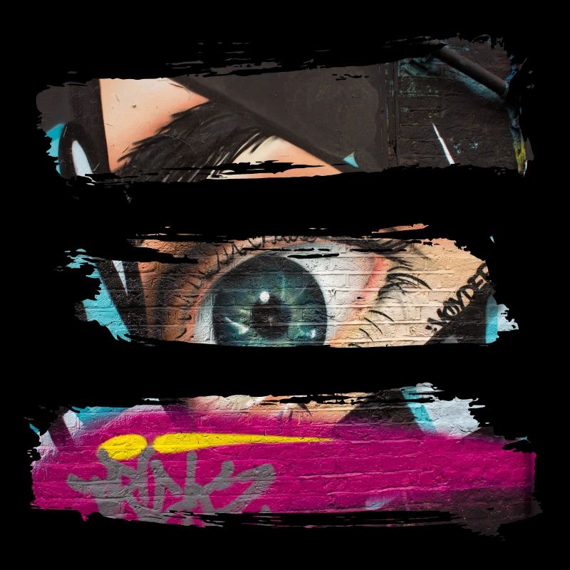 Graffiti-Stil Splash Hip Hop Farben Maler Farbe