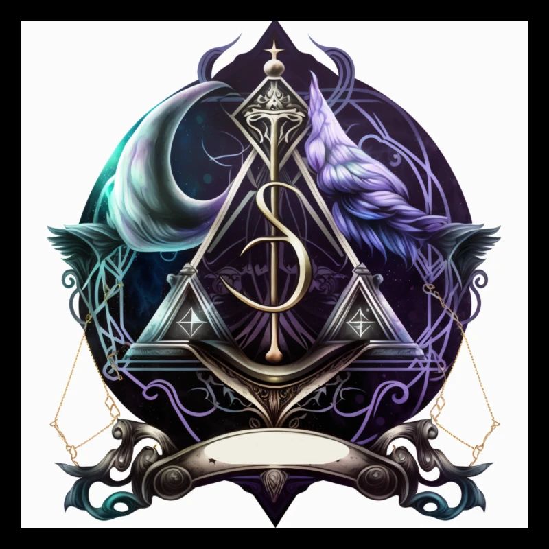 Colored occult symbol