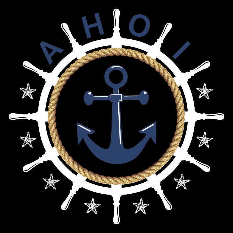 Ahoy Steering Wheel Anchor Starfish