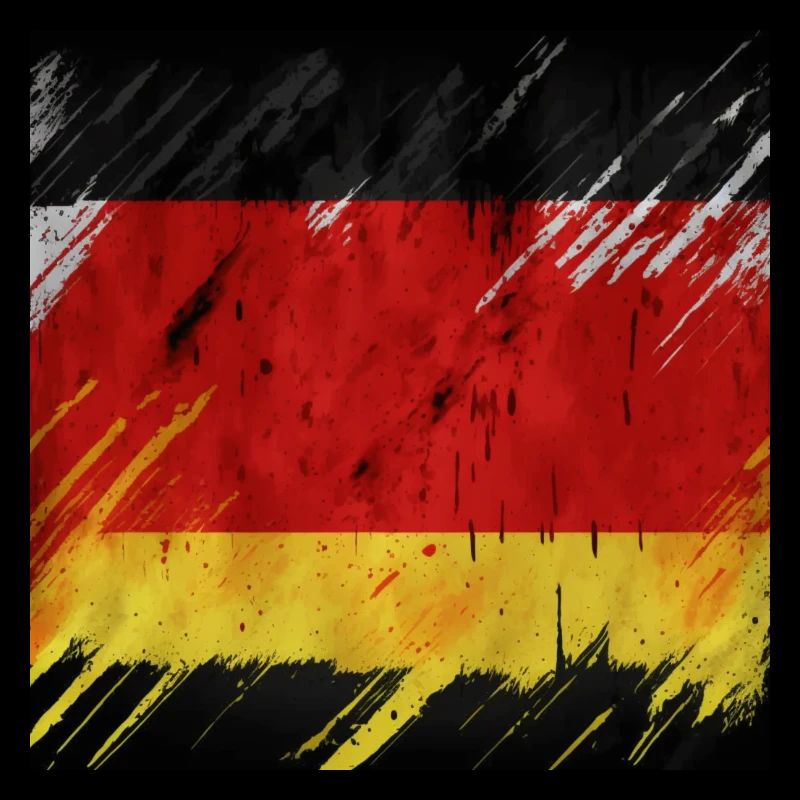 Graffiti du drapeau de l’Allemagne