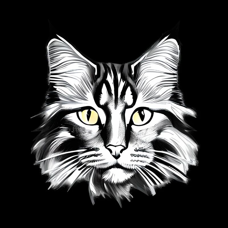Maine Coon Cat Chaton Chaton Propriétaire