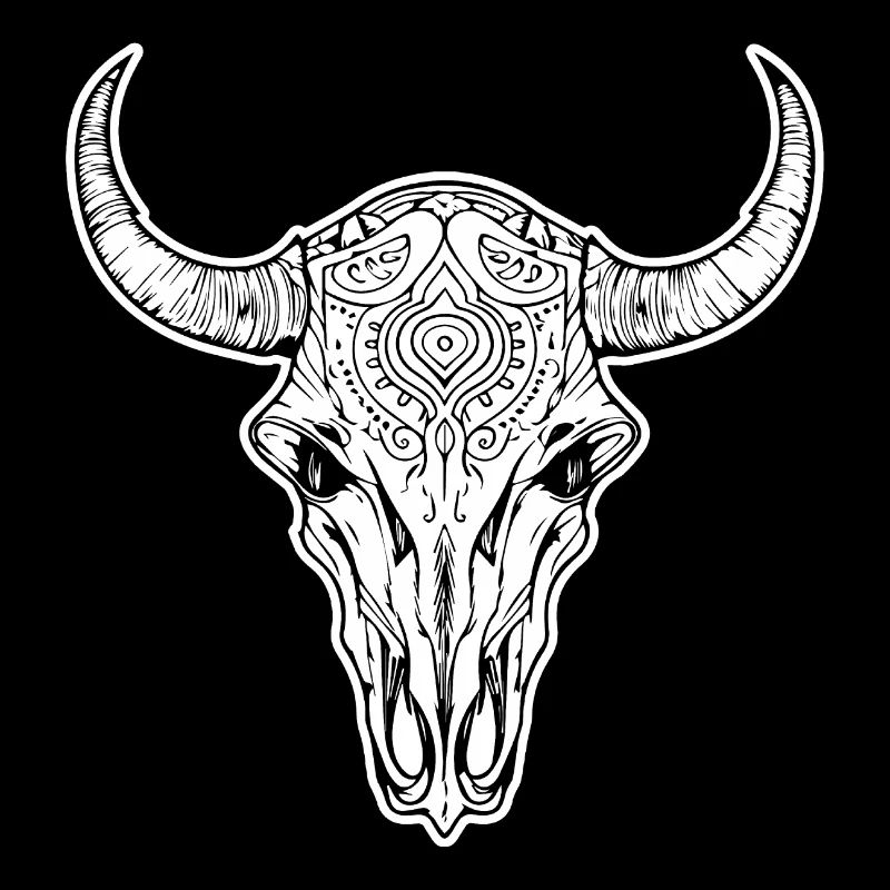 Cow Skull Boho