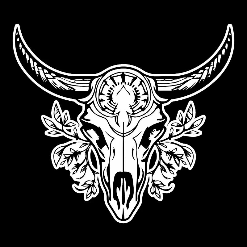 Cow Skull Boho