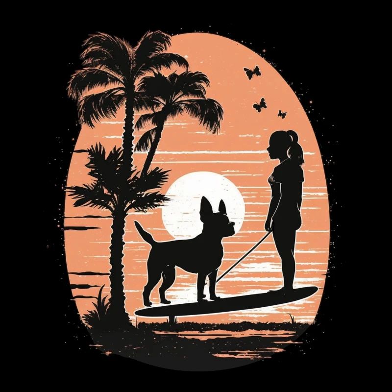 Bouledogue français | SUP Stand Up Paddle Surf Girl