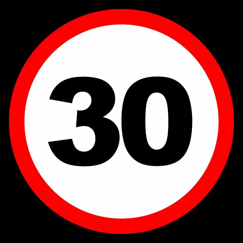 30/ Geschwindigkeit Design/ Schild Design