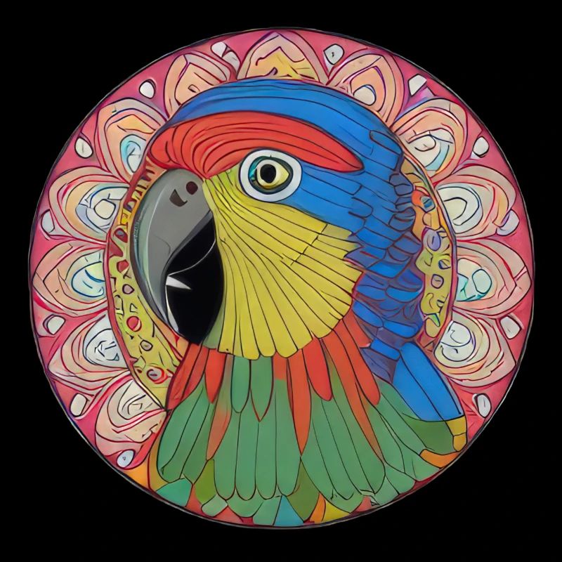 beautiful bright parrot |