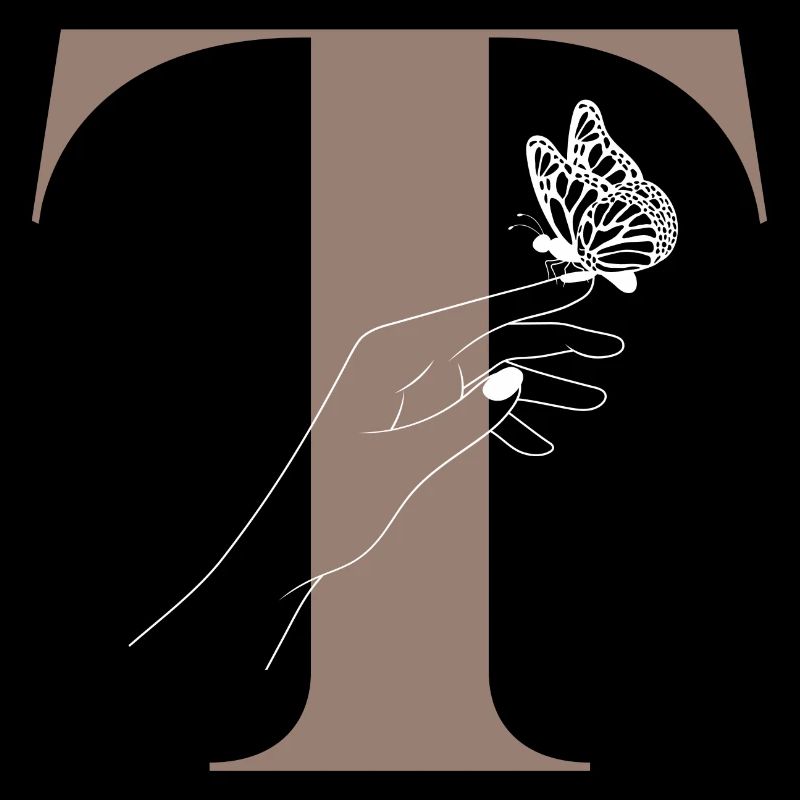 letter n magic butterfly
