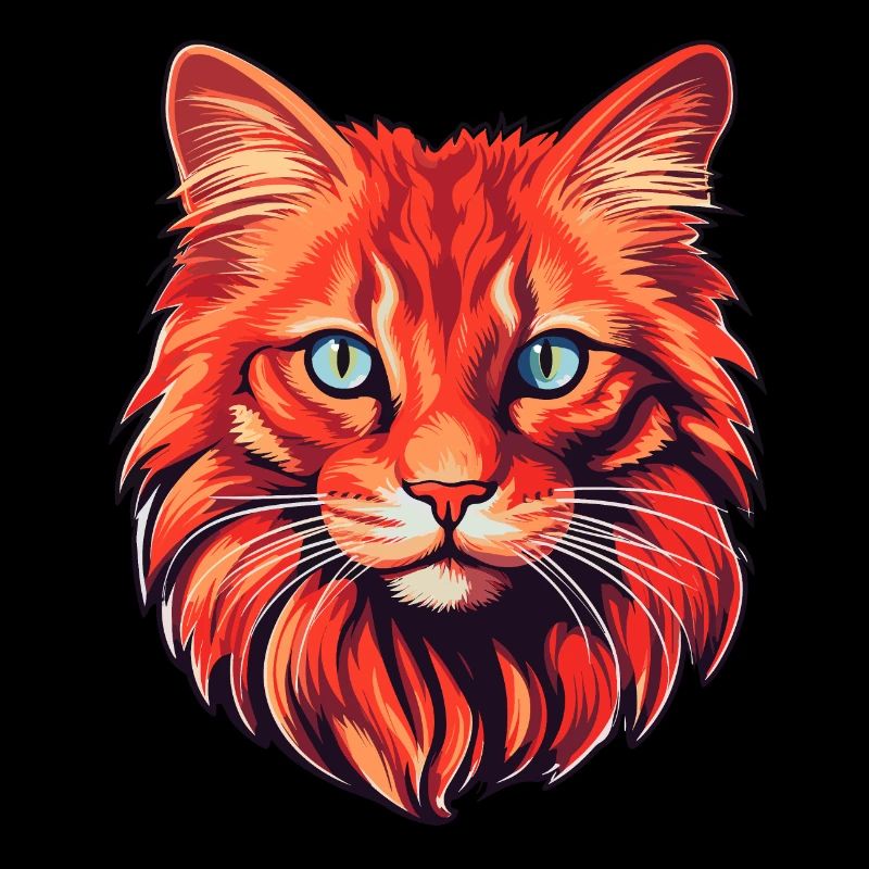 Chat rouge Chat domestique Chat Tête de chat Chat