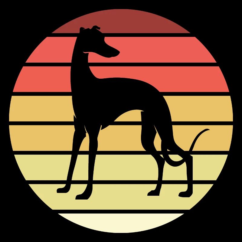 Whippet Retro Hund