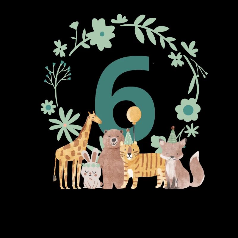 6. Jahrestag - Tiere zum sechsten Jubiläum