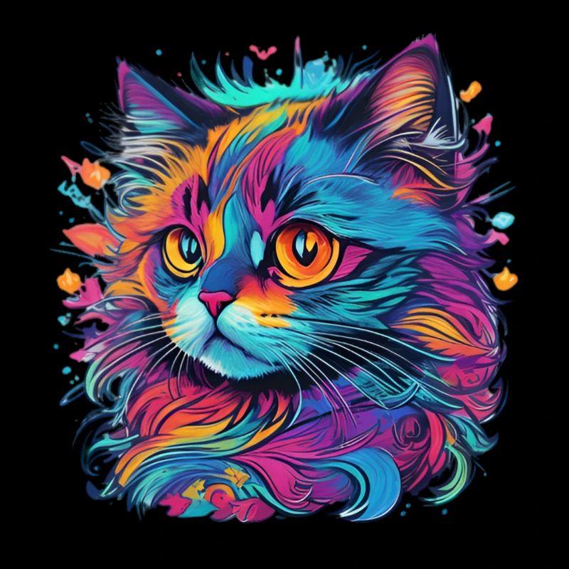 Katze in Farben