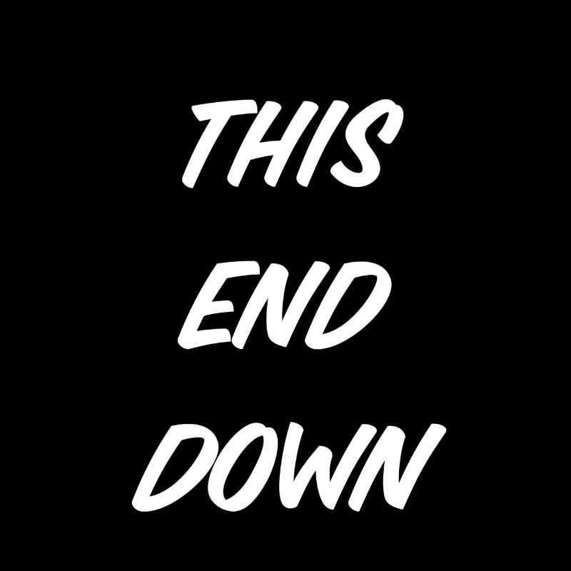 T-shirt « This End down »