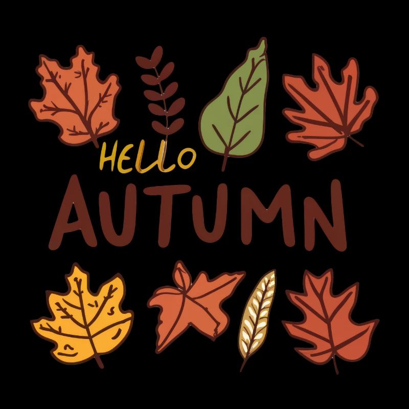 Hello Autumn Herbst Blätter