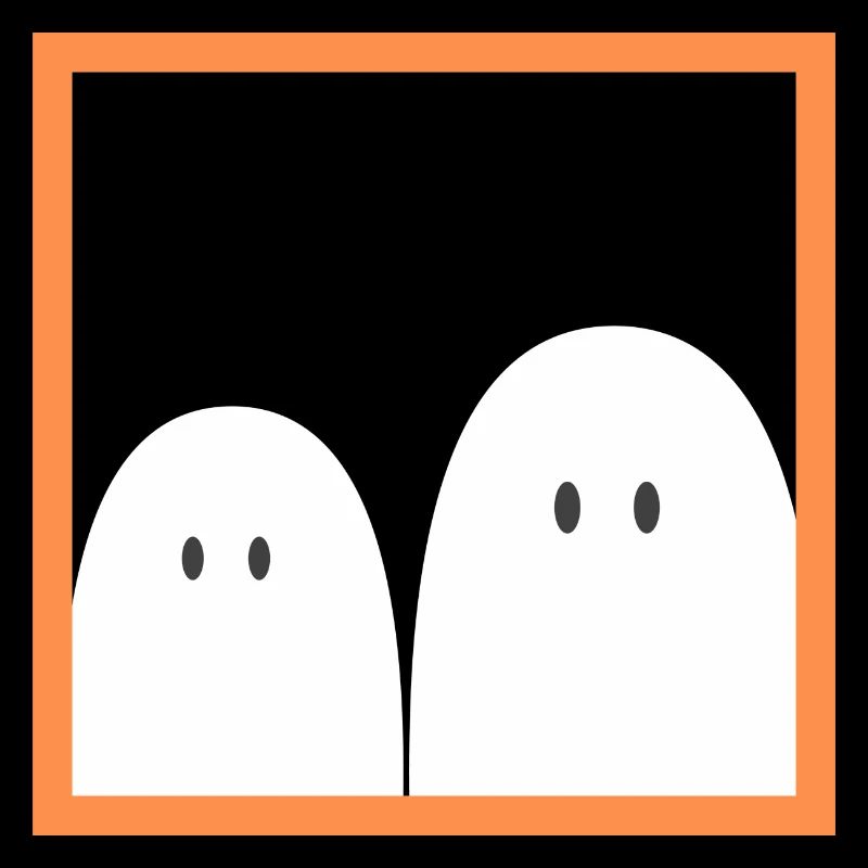 Ghost in a red frame
