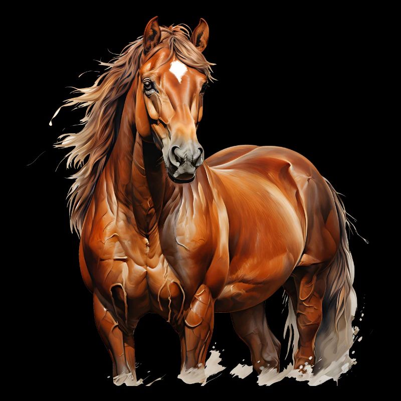 Une apparence majestueuse en tant que cheval