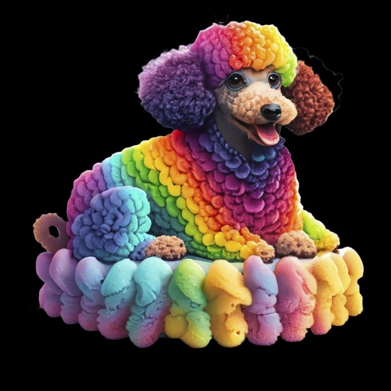 Rainbow Poodle
