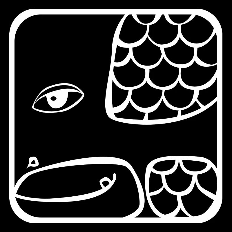 5 Kin Maya Serpent WHT