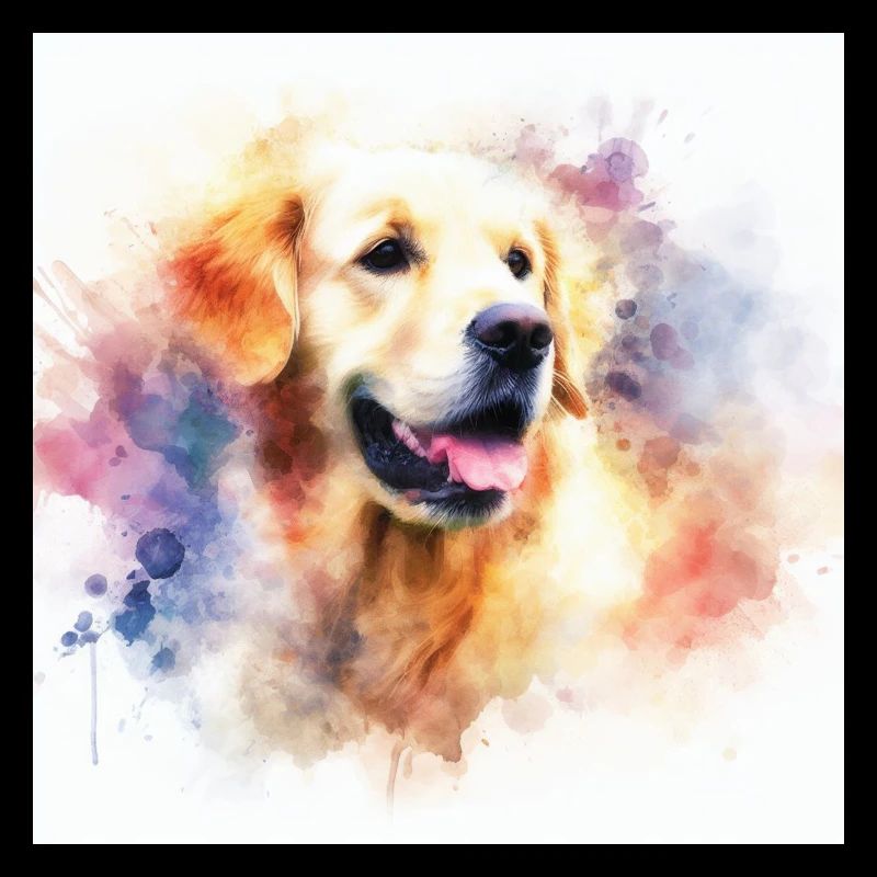 Golden Retriever Aquarell